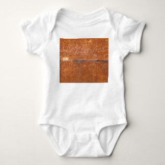Welded old metal, rust texture. baby bodysuit