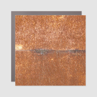 Welded old metal, rust texture. car magnet