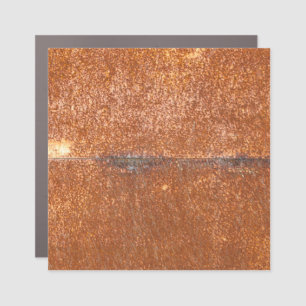 Welded old metal, rust texture. car magnet