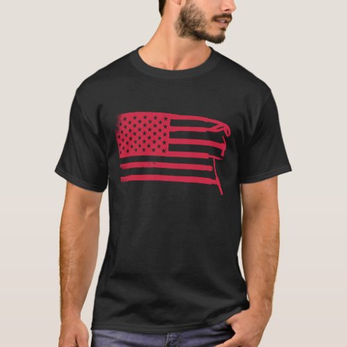 Welder American Flag Mig Welding Funny Welding T_Shirt