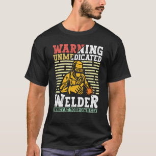 Welder Apparel Welding Blacksmith Metal Worker for T-Shirt