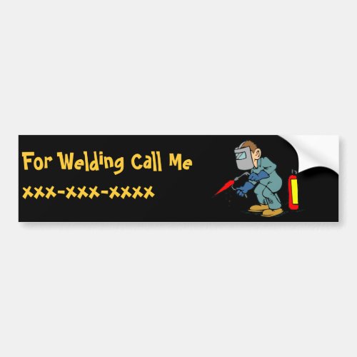 Welder Bumper Sticker