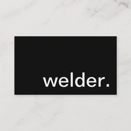 Customizable Welder Business Card