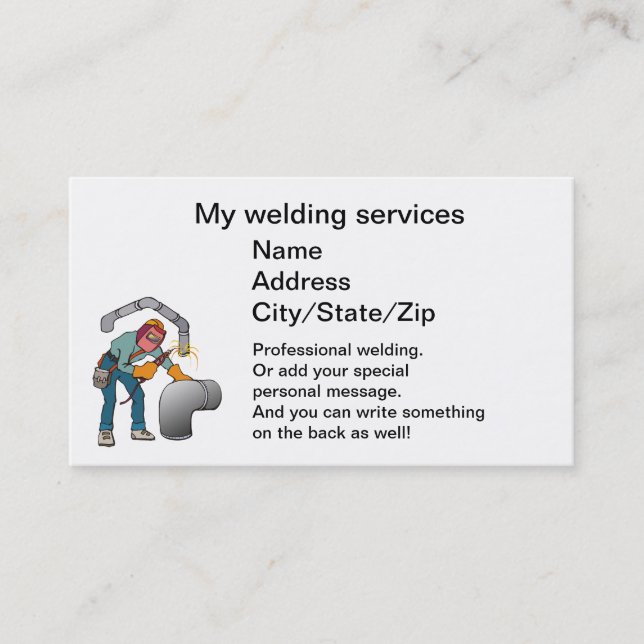 welder business card (Front)