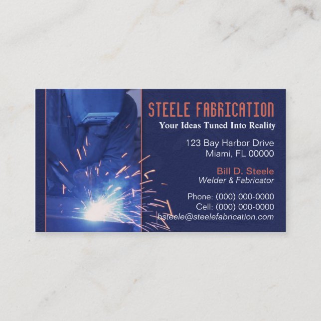 Welder Business Card (Front)