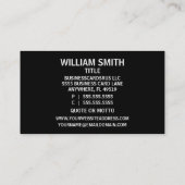 Welder Business Card (Back)