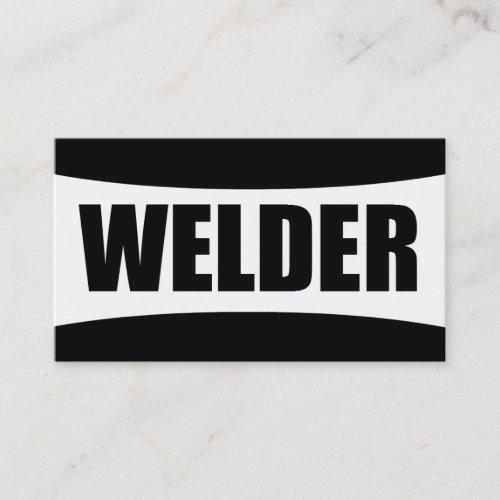 Welder Business Card