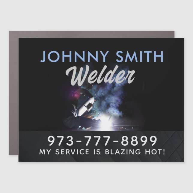 Welder Car Magnet (Front)