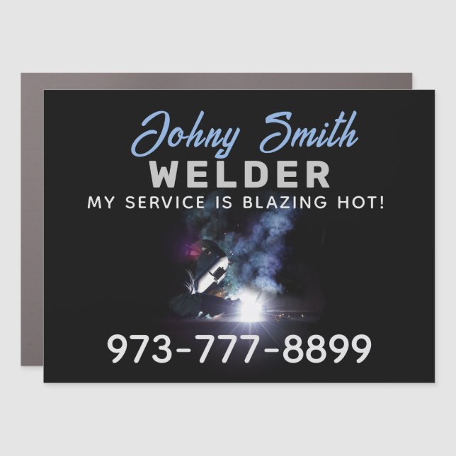Welder Car Magnet (Front)