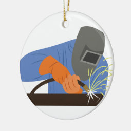 Welder Ceramic Ornament | Zazzle