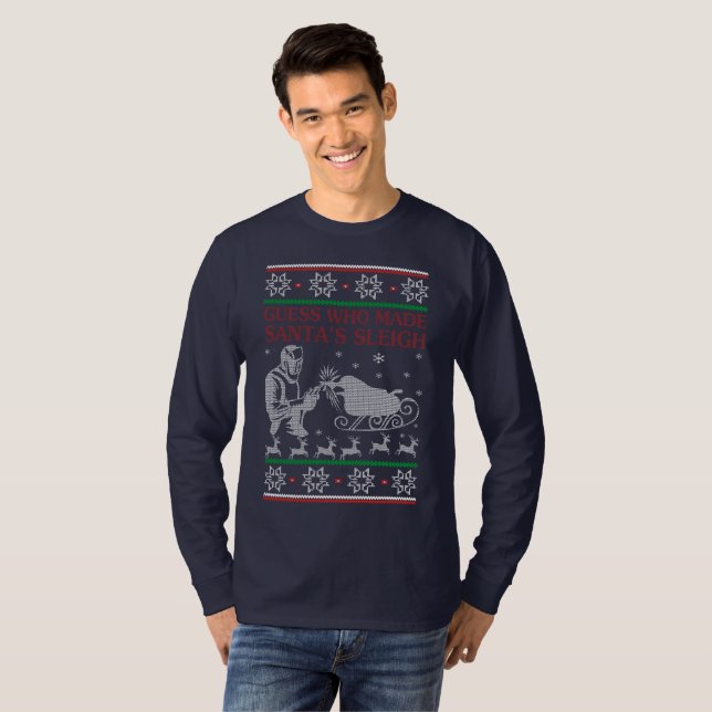 Welder Christmas T-Shirt (Front Full)