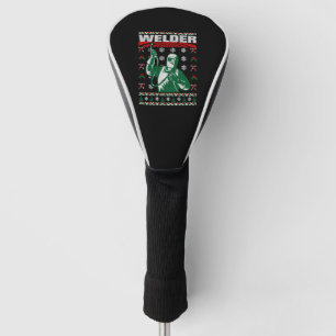 Welder Christmas Ugly Sweater Golf Head Cover