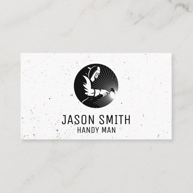 welder | construction  business card (Front)