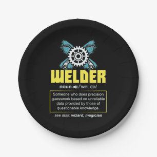 Welder Definition Paper Plates