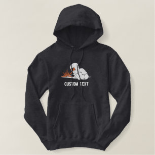 welder design embroidered hoodie