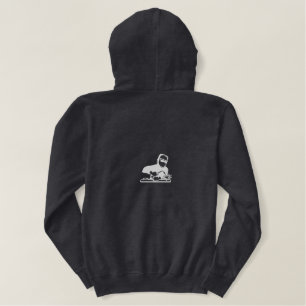 welder design embroidered hoodie