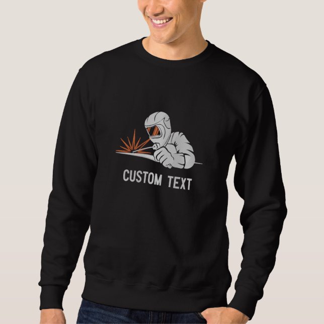 welder design embroidered sweatshirt (Front)