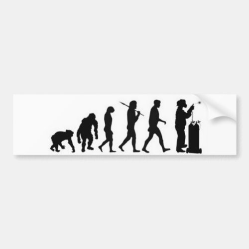 Welder Evolution Bumper Sticker