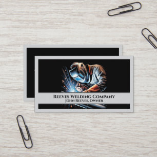 Welder Fabricator Contractor Service Business Card