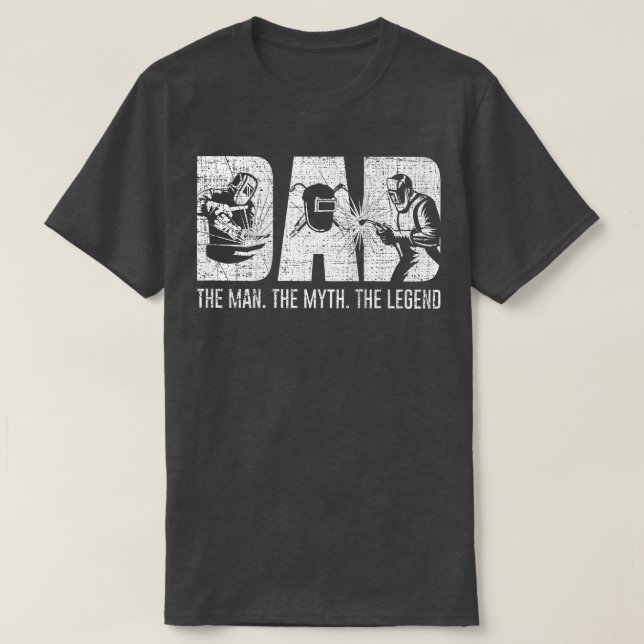 Welder Gifts Funny Welding Image On Back Of    3  T-Shirt (Design Front)