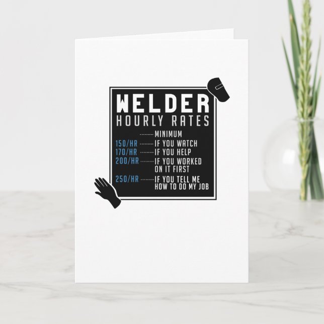 Welder Hourly Rates Card (Front)