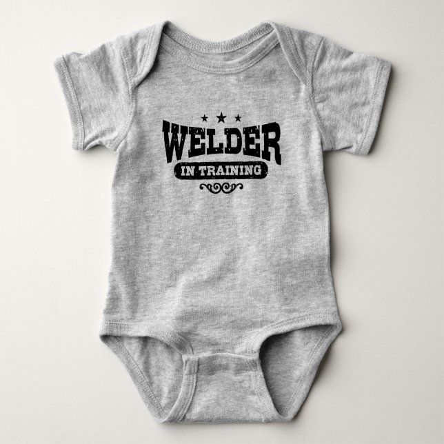 Welder In Training Baby Bodysuit (Front)