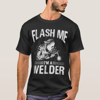 welder job work designs welder on fire 2 T-Shirt