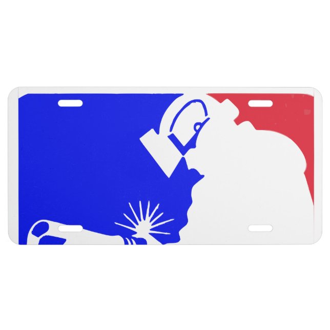Welder League Logo – Tribute to Welders License Plate (Front)