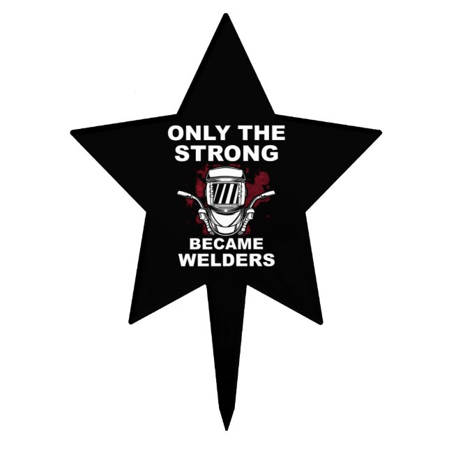 Welder Lover Cake Topper (Front)