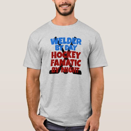 Welder Loves Hockey T_Shirt