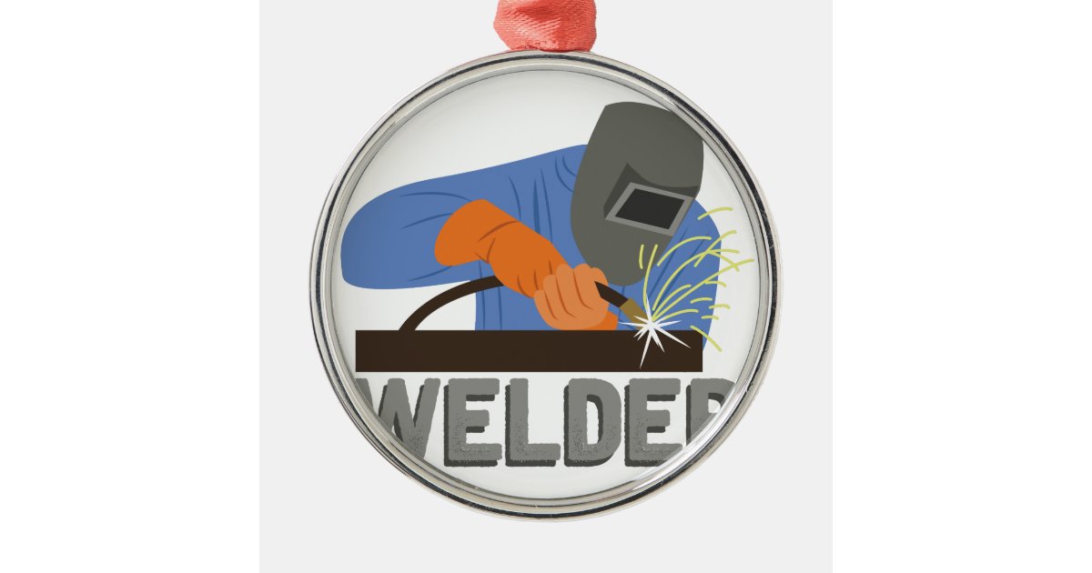 Welder Metal Ornament | Zazzle