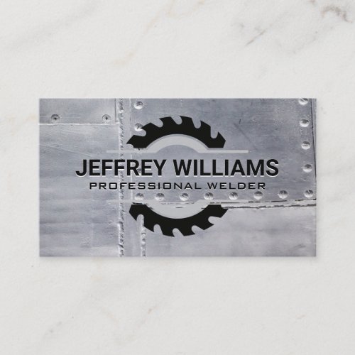 Welder  Metal Rivets  Saw Business Card