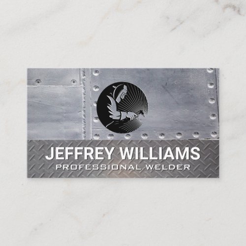 Welder  Metal Rivets  Steel Business Card