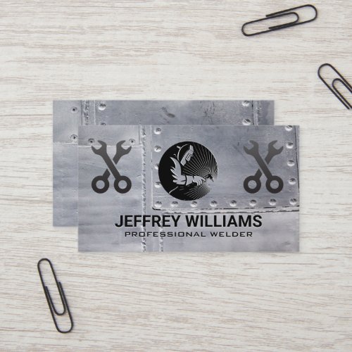 Welder  Metal Rivets  Wrenches Business Card