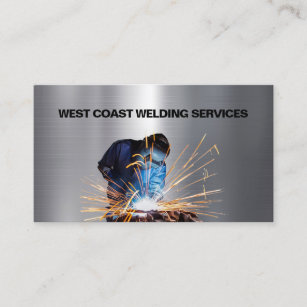 Welder Metal Welding Fabricator Contractor Service Business Card