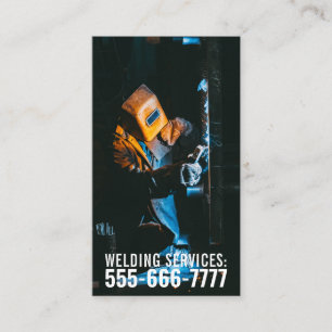 Welder Metal Welding Fabricator Contractor Service Business Card