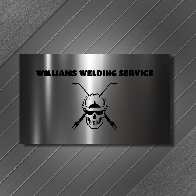 Welder Metal Welding Fabricator Professional Business Card (Creator Uploaded)