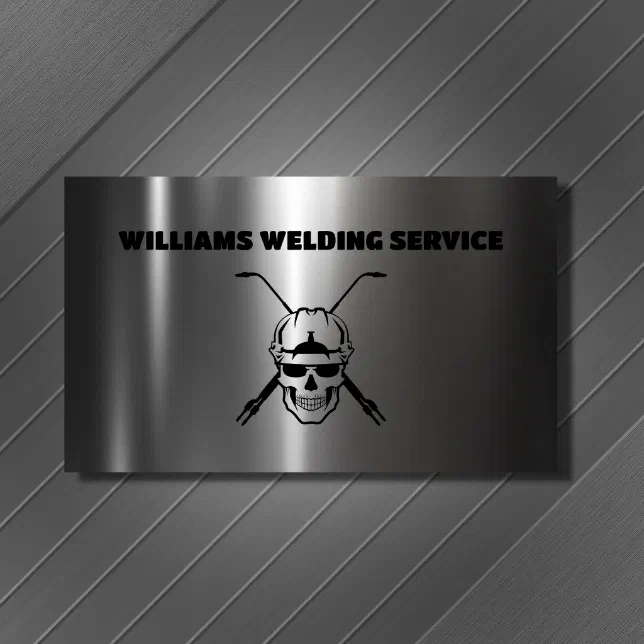 Welder Metal Welding Fabricator Professional Business Card Zazzle 5628