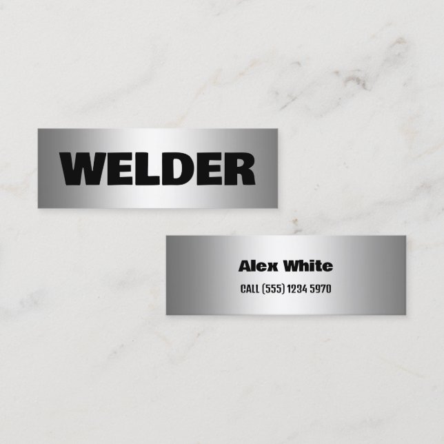 Welder Mini Business Card (Front/Back)