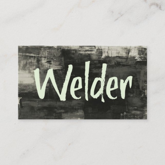 Welder Rustic Business Card (Front)
