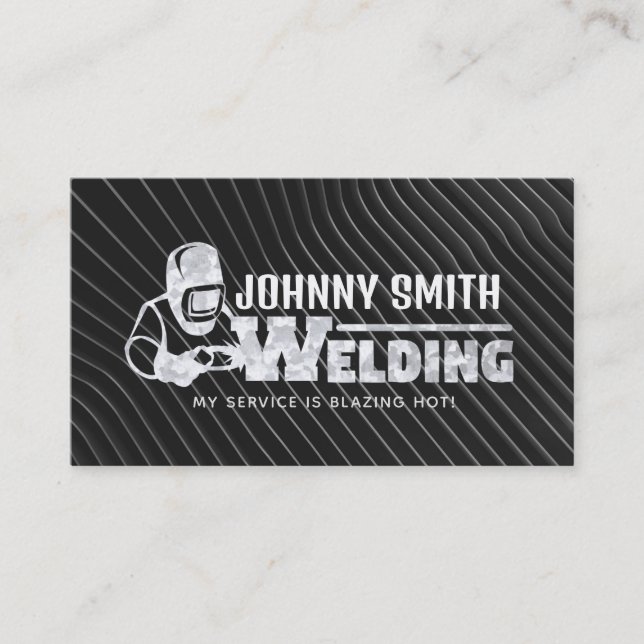 Welder Slogans Business Cards (Front)