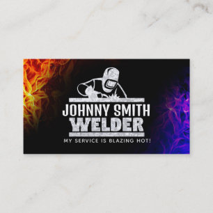 Welder Slogans Business Cards