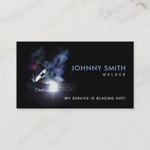 Customizable Welder Slogans Business Cards