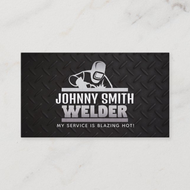 Welder Slogans Business Cards (Front)