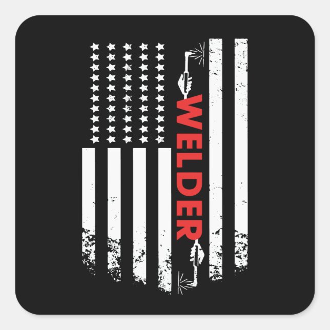 Welder Square Sticker (Front)