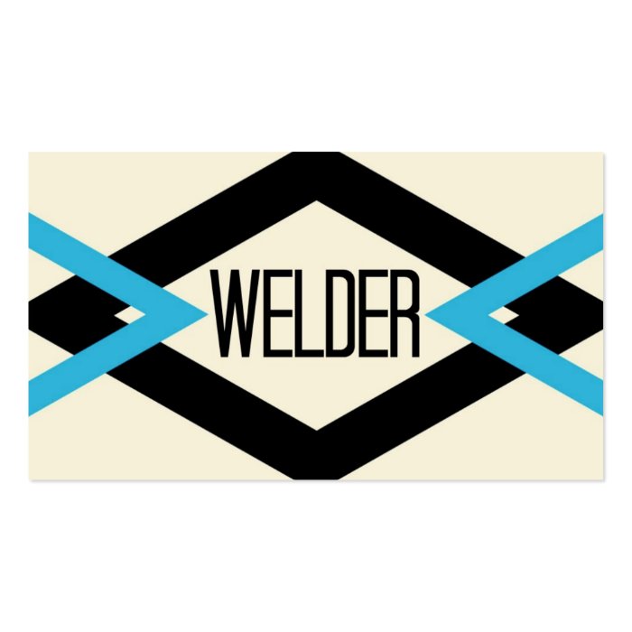 Welder Trendy Business Card