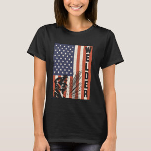 Welder USA Welding American Flag Vintage Welders T-Shirt