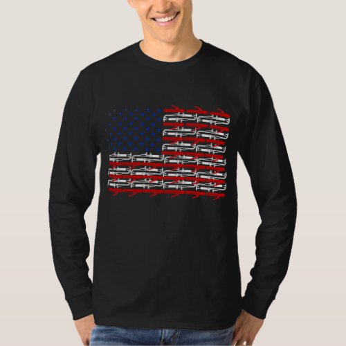 Welder Vintage USA American Flag Welding  T_Shirt