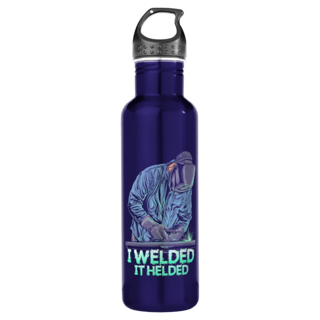 Welder Welded It Helded Stainless Steel Water Bottle (Front)