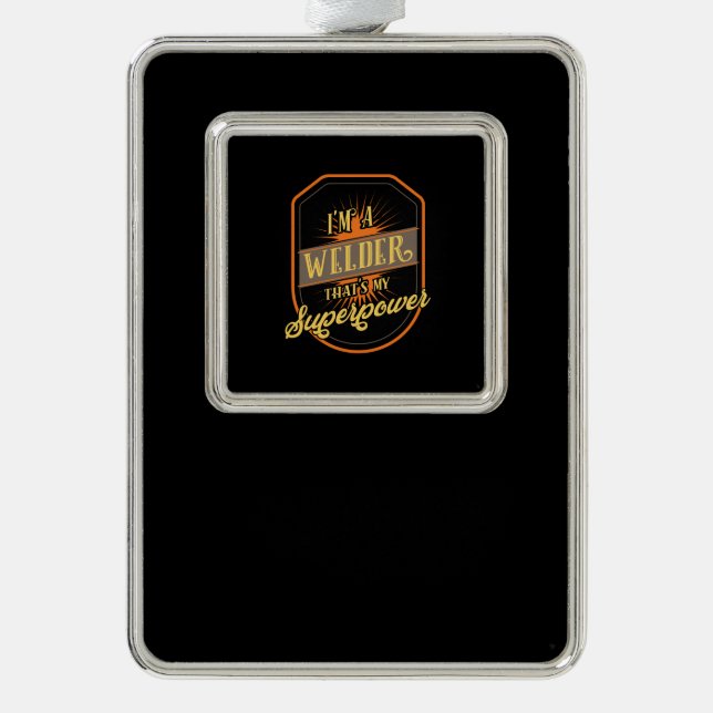 Welder Welding Christmas Ornament (Front)